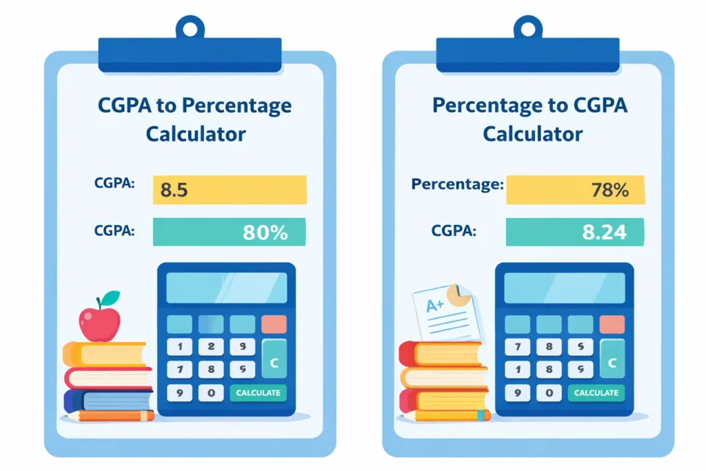 Percentage to CGPA Calculator online 